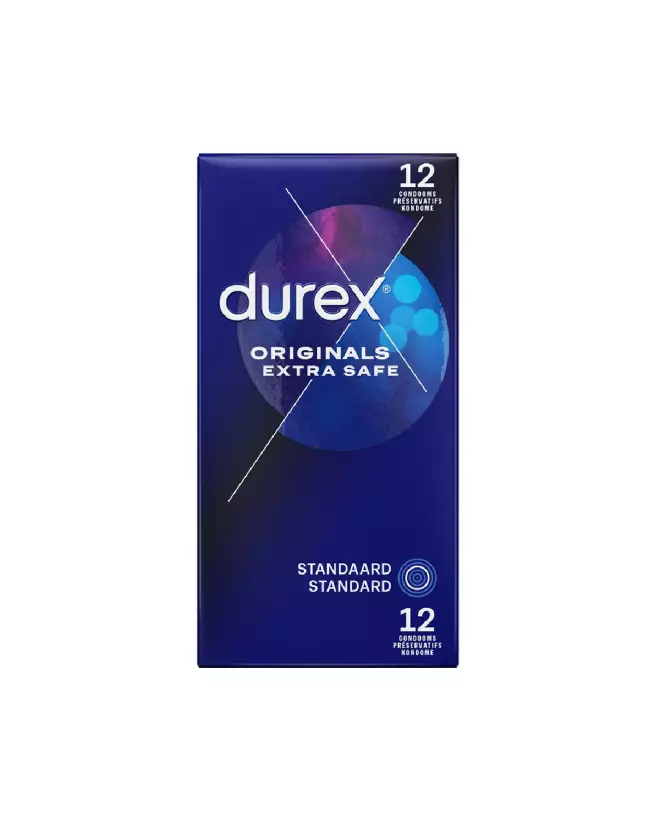 Pack de 12 préservatifs Durex Originals Extra Safe pour protection et confort optimal-2