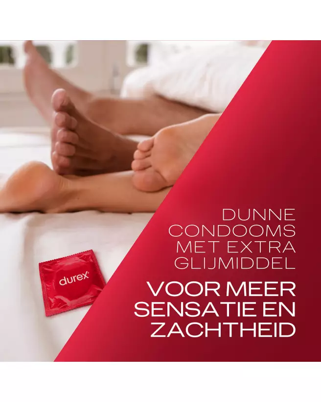 Photo de préservatifs Durex Thin Feel Extra Lube, 10 pièces, sensation naturelle et confort optimal-7
