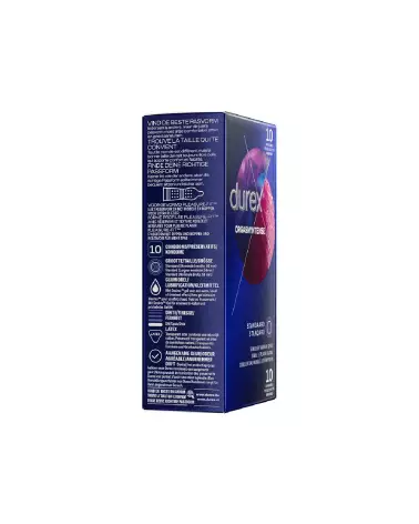Image des préservatifs Durex Orgasm Intense avec texture et gel stimulant pour sensations accrues-3
