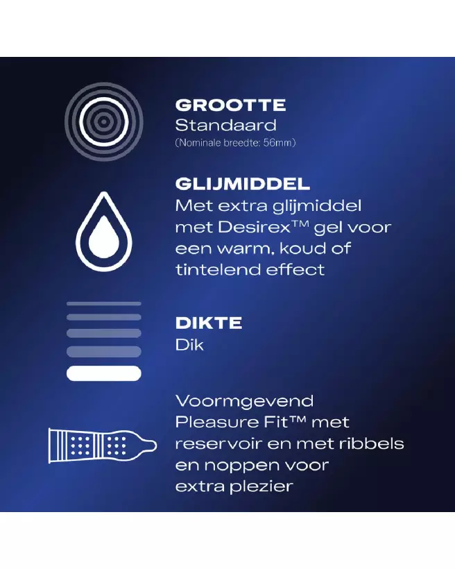 Image des préservatifs Durex Orgasm Intense avec texture et gel stimulant pour sensations accrues-6