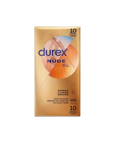 Durex Nude XL Condoms Extra Large Ultra-Thin Latex Package-2