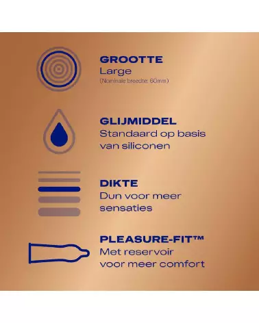 Durex Nude XL Condoms Extra Large Ultra-Thin Latex Package-6