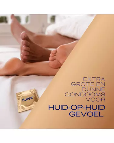 Durex Nude XL Condoms Extra Large Ultra-Thin Latex Package-7