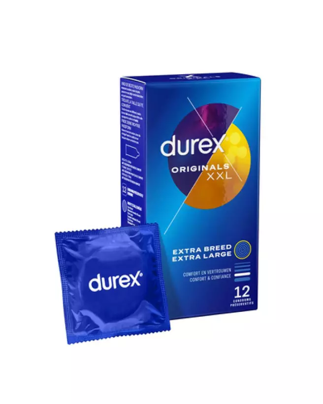 Image des préservatifs Durex XXL 12 pièces pour un confort et une protection supérieure-1