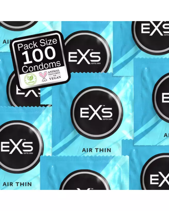 Image des préservatifs EXS Air Thin - Pack de 100 pour sensations naturelles et protection optimale-1
