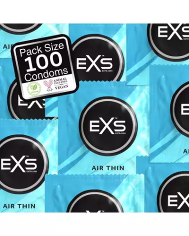Image des préservatifs EXS Air Thin - Pack de 100 pour sensations naturelles et protection optimale-1