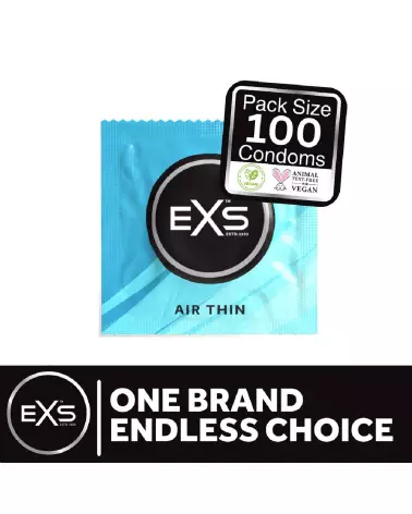 Image des préservatifs EXS Air Thin - Pack de 100 pour sensations naturelles et protection optimale-3