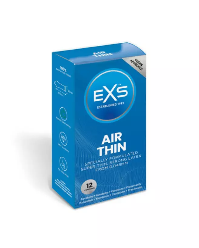 Image EXS Air Thin Condoms ultra fins en boîte de 12-1