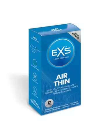 Image EXS Air Thin Condoms ultra fins en boîte de 12-1