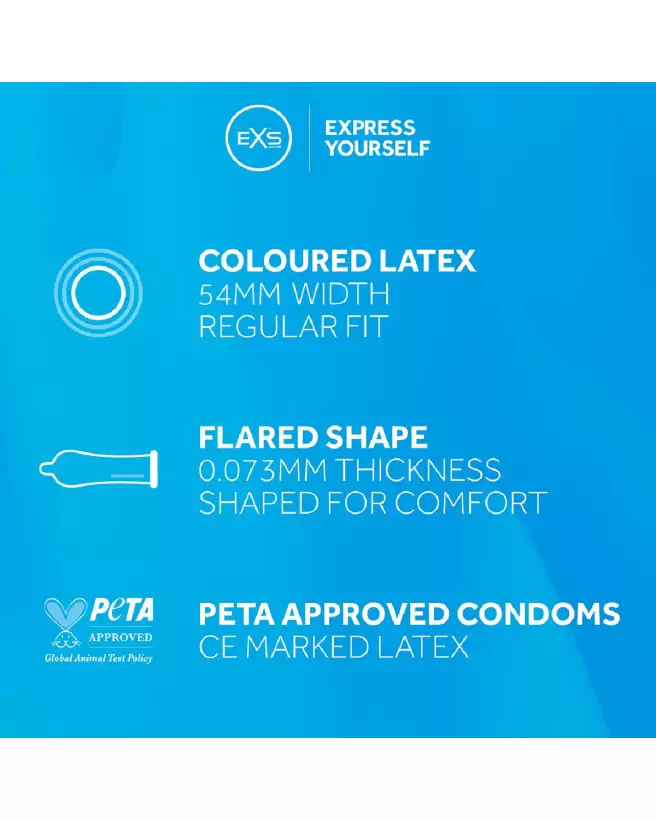 Image des préservatifs EXS Black Latex, pack de 12, haute protection et confort-3
