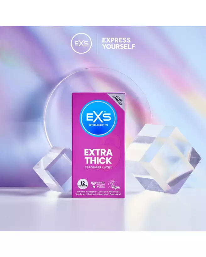 Photo de préservatifs EXS Extra Thick, pack de 12, protection et confort-4