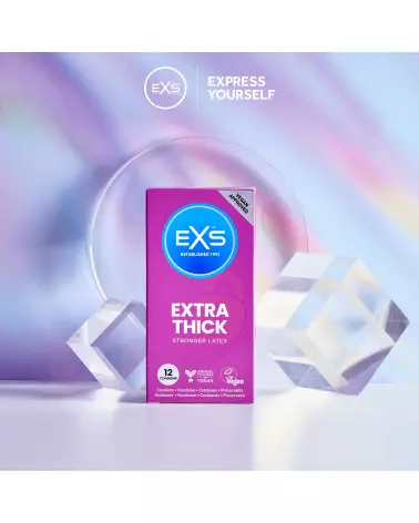 Photo de préservatifs EXS Extra Thick, pack de 12, protection et confort-4