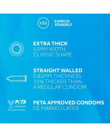 Photo de préservatifs EXS Extra Thick, pack de 12, protection et confort-6