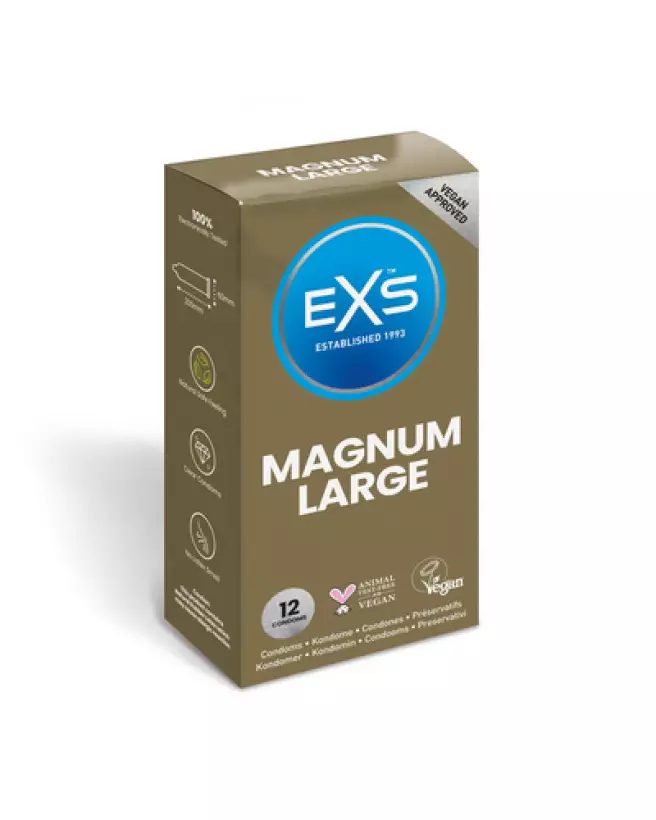 Image EXS Magnum préservatifs grande taille pack de 12-1