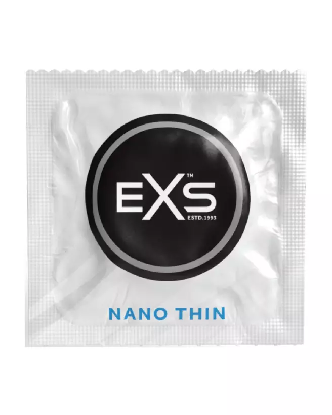 EXS Nano Thin Condoms pack de 12 ultra-minces en latex de qualité premium-2