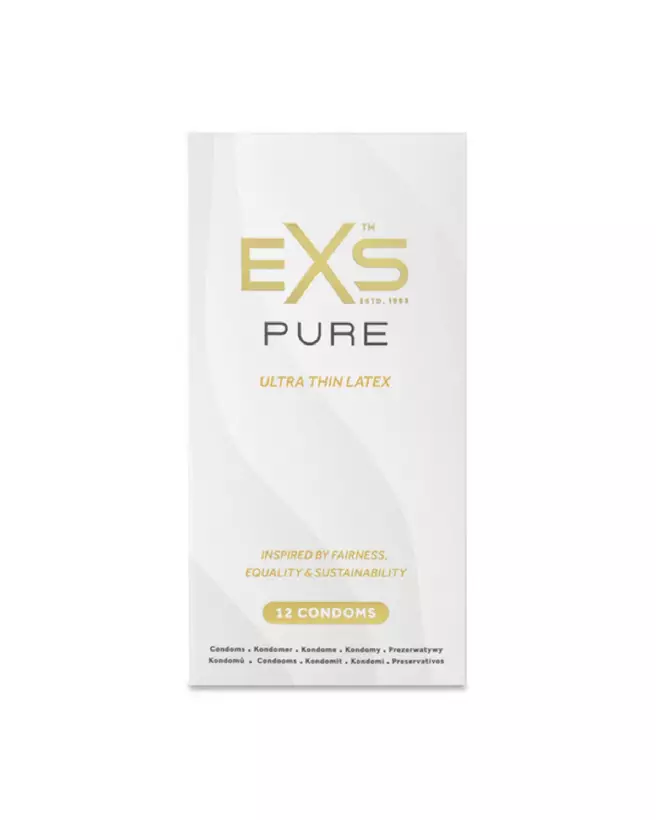 Image de préservatifs EXS Pure en pack de 12, haute qualité et confort optimal-2