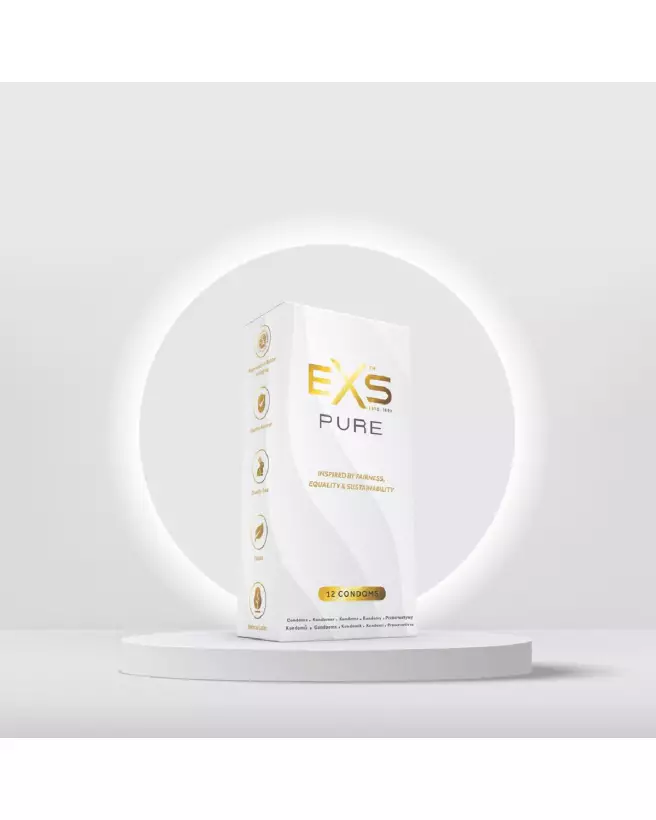 Image de préservatifs EXS Pure en pack de 12, haute qualité et confort optimal-5