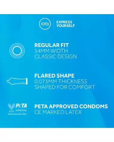 Image des préservatifs EXS Regular, pack de 12, haute qualité et confort-5