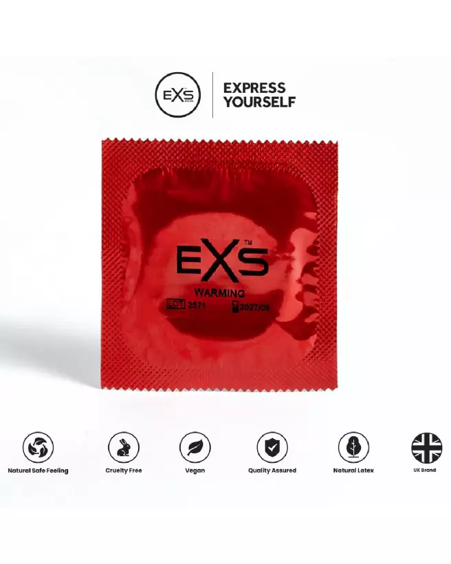 Image de préservatifs EXS Warming - Sensations chauffantes et protection sûre-3