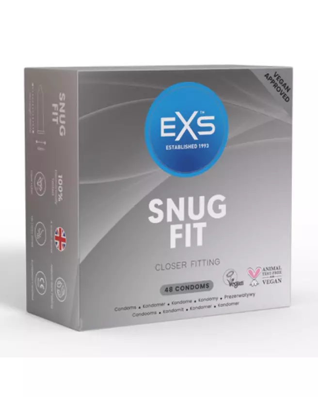 Image du pack de préservatifs EXS Snug Fit 48 pièces pour confort et sécurité optimale-1