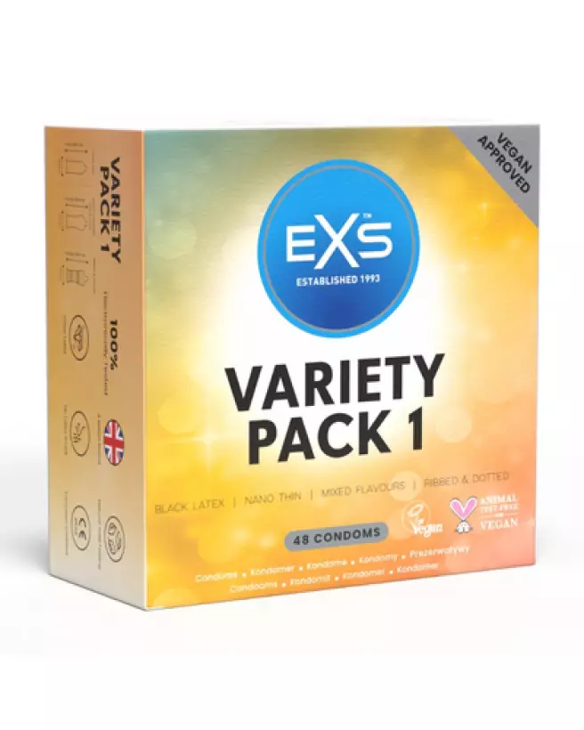 Pack Variété EXS 48 Préservatifs - Assortiment Complet-1