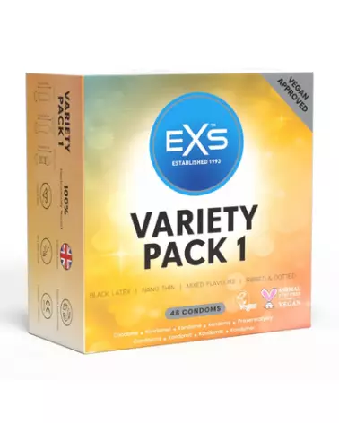 Pack Variété EXS 48 Préservatifs - Assortiment Complet-1