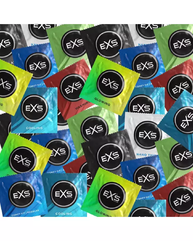 Image du Variety Pack 2 d'EXS avec 48 préservatifs variés-3