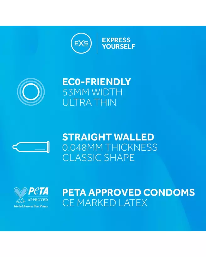 Photo de préservatifs EXS Pure, pack de 48, haute qualité et confort optimal-3