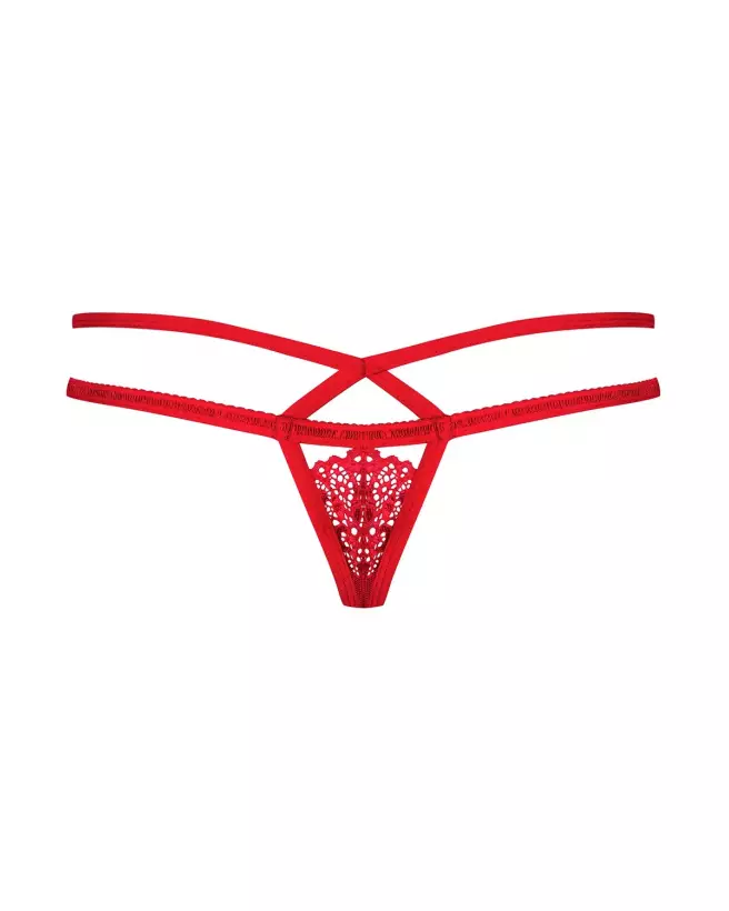 Image du String Rouge 838-THO-3 Obsessive, lingerie féminine et sensuelle-10