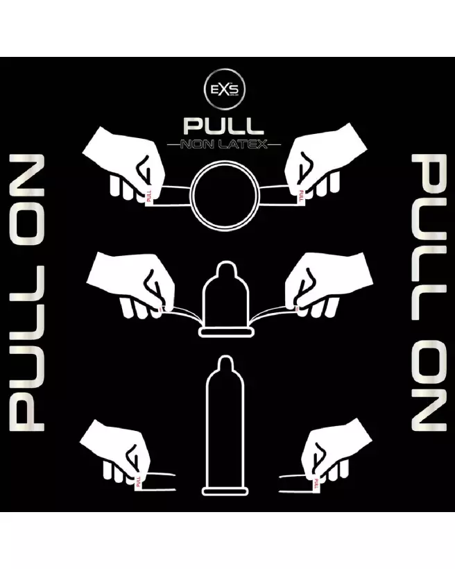 EXS Pull Non-Latex Condoms pack de 6 préservatifs hypoallergéniques et confortables-3