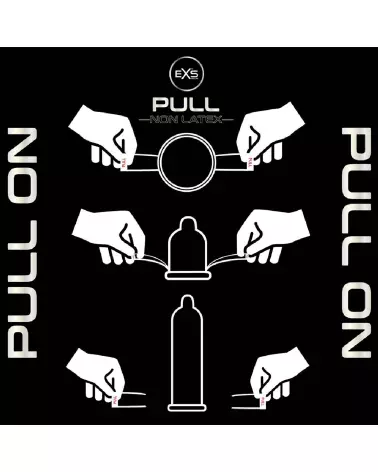 EXS Pull Non-Latex Condoms pack de 6 préservatifs hypoallergéniques et confortables-3
