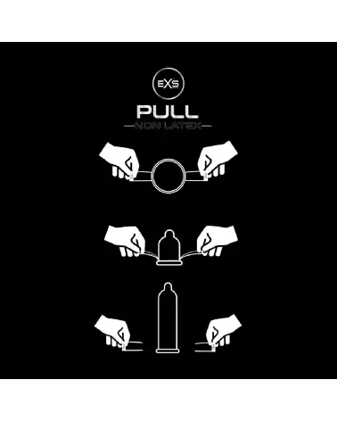 EXS Pull Non-Latex Condoms pack de 6 préservatifs hypoallergéniques et confortables-5