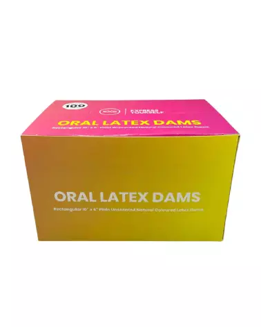 Pack de 100 Dams Oraux EXS en Latex pour Hygiène et Santé Dentaire-2