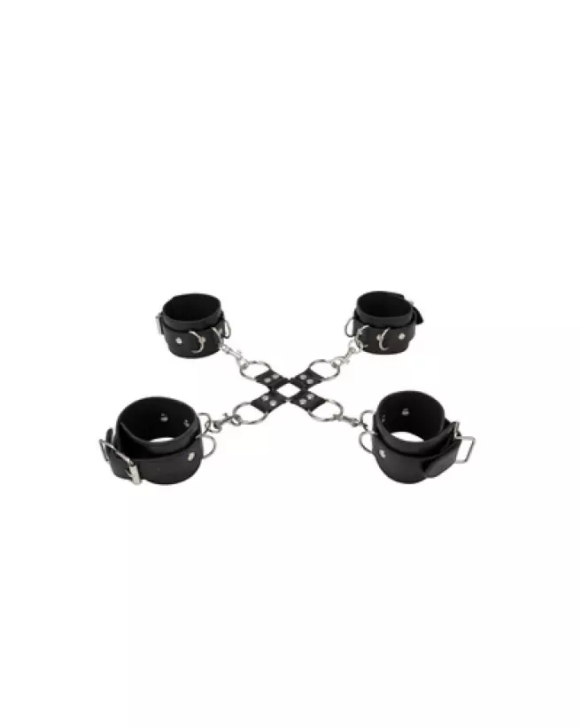 Menottes en cuir Ouch! by Shots pour mains et jambes-1