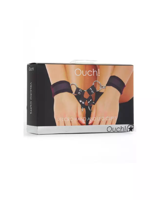 Menottes Ouch! by Shots avec Velcro pour mains et jambes-2