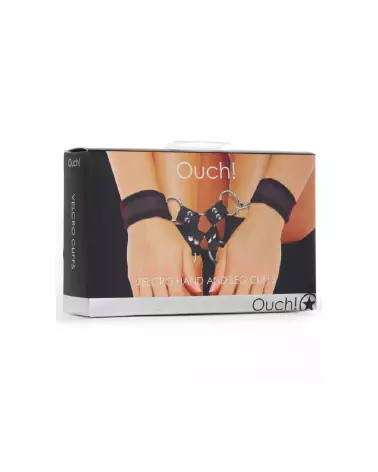 Menottes Ouch! by Shots avec Velcro pour mains et jambes-2