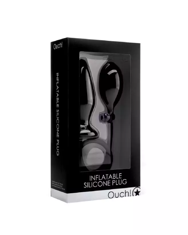 Plug gonflable en silicone Ouch! by Shots, sextoy de qualité, expansion adaptable-2