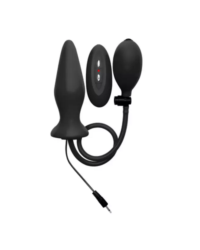 Plug gonflable vibrant en silicone Ouch! by Shots - sextoy de qualité premium-1
