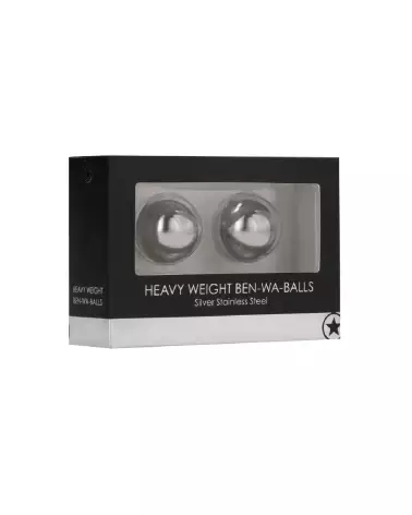 Image des Boules Ben-Wa Heavy Weight de Ouch! by Shots pour musculation pelvienne-2