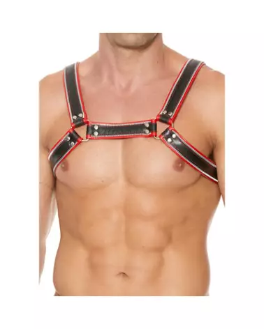 Harnais Z Series Chest Bulldog de Ouch! by Shots pour homme taille L/XL-1