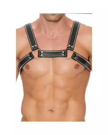 Harnais Z Series Chest Bulldog S/M par Ouch! Shots pour homme-1