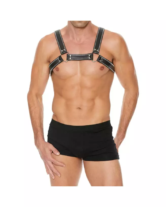 Harnais Poitrine Bulldog Z Series L/XL pour Homme par Ouch! Shots-3