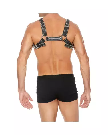 Harnais Poitrine Bulldog Z Series L/XL pour Homme par Ouch! Shots-4