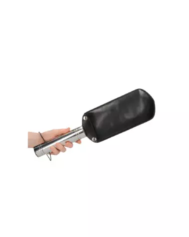 Dual Padded Paddle avec manche en acier par Ouch! Shots, martinets et fouets de qualité-4