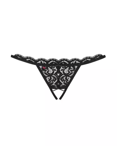 Image du string ouvert noir 831-THC-1 d'Obsessive, lingerie fine et séduisante-9