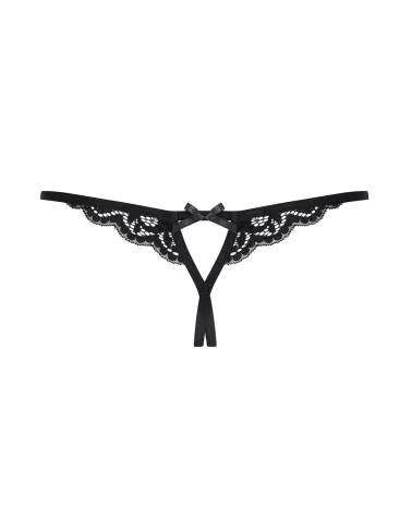 Image du string ouvert noir 831-THC-1 d'Obsessive, lingerie fine et séduisante-10