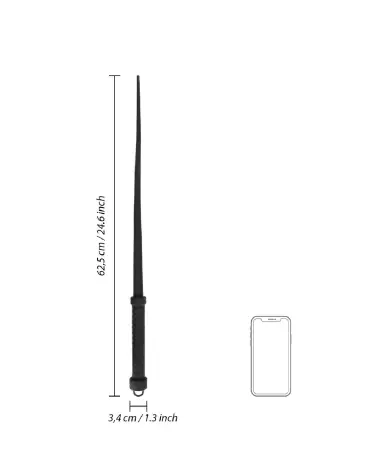 Fouet à queue en silicone Ouch! by Shots pour jeux BDSM-6