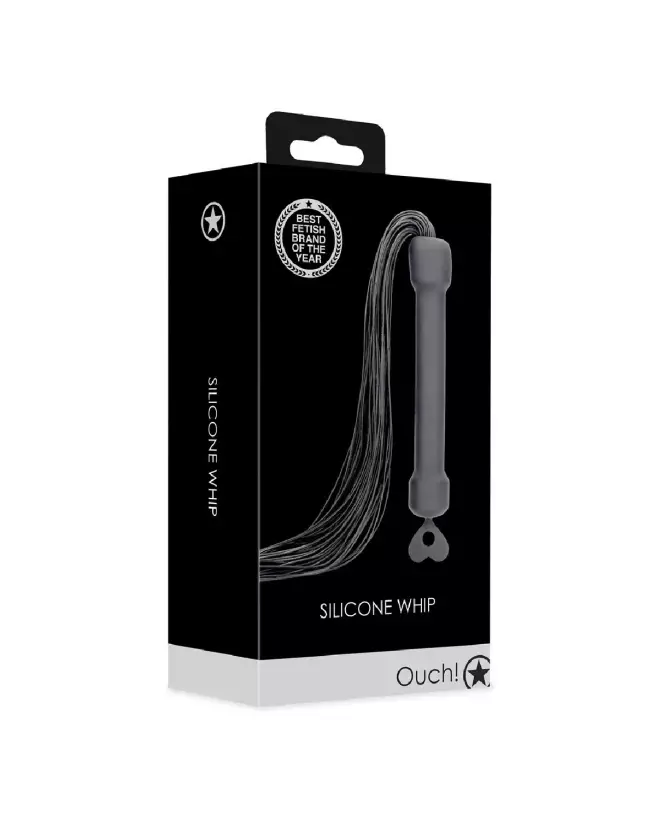 Cravache en silicone pour débutants Ouch! by Shots, accessoire BDSM-2