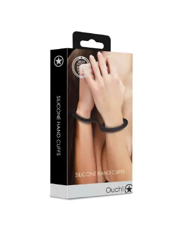 Menottes en silicone Ouch! by Shots pour confort et sécurité dans le bondage-2