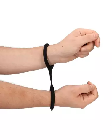 Menottes en silicone Ouch! by Shots pour confort et sécurité dans le bondage-7